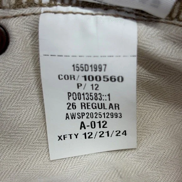 Abercrombie & Fitch The Barrel Jean Mid Rise Leopard Print Denim 26 Regular New - Picture 12 of 13